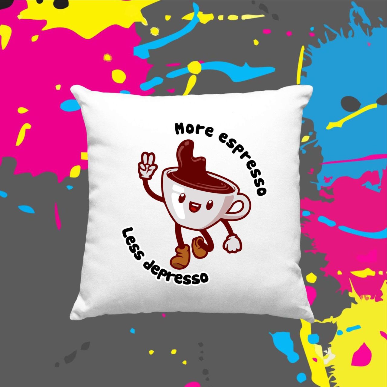 More espresso - Kocka párna More espresso - Kocka párna