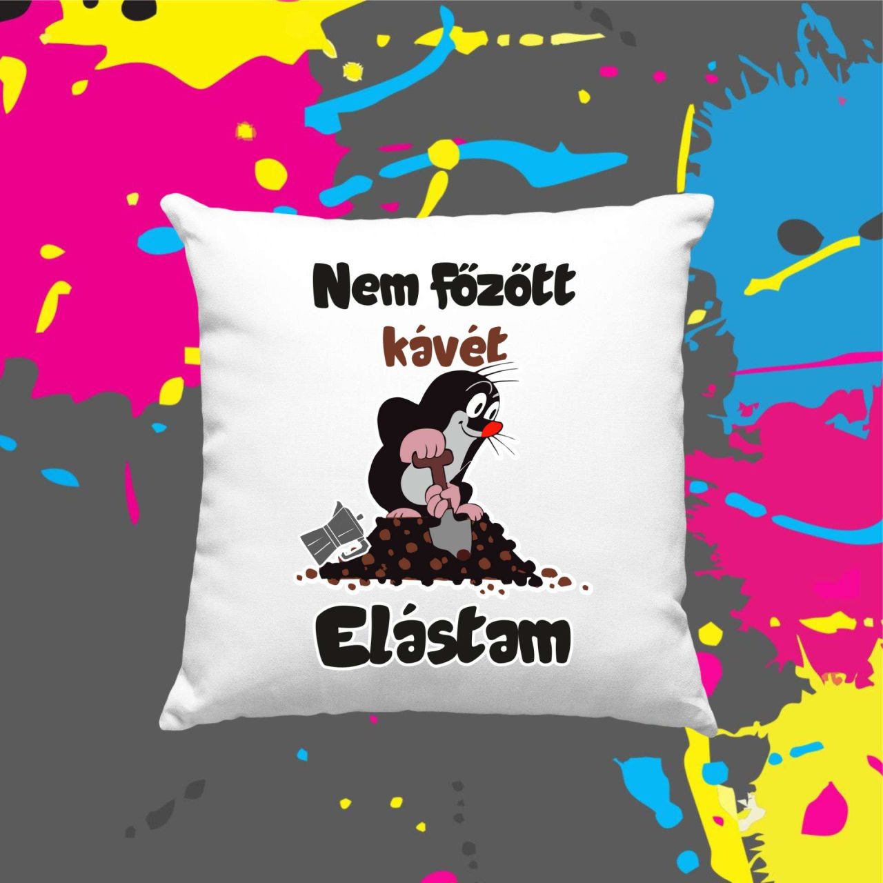 Nem főzött kávét - Kocka párna Nem főzött kávét - Kocka párna