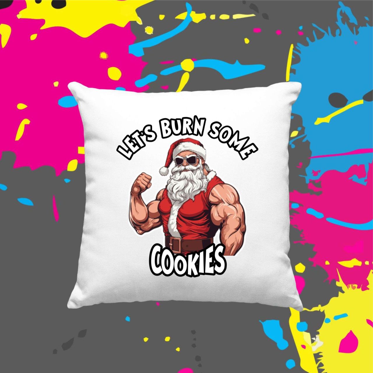 Let's burn some cookies - Kocka párna Let's burn some cookies - Kocka párna