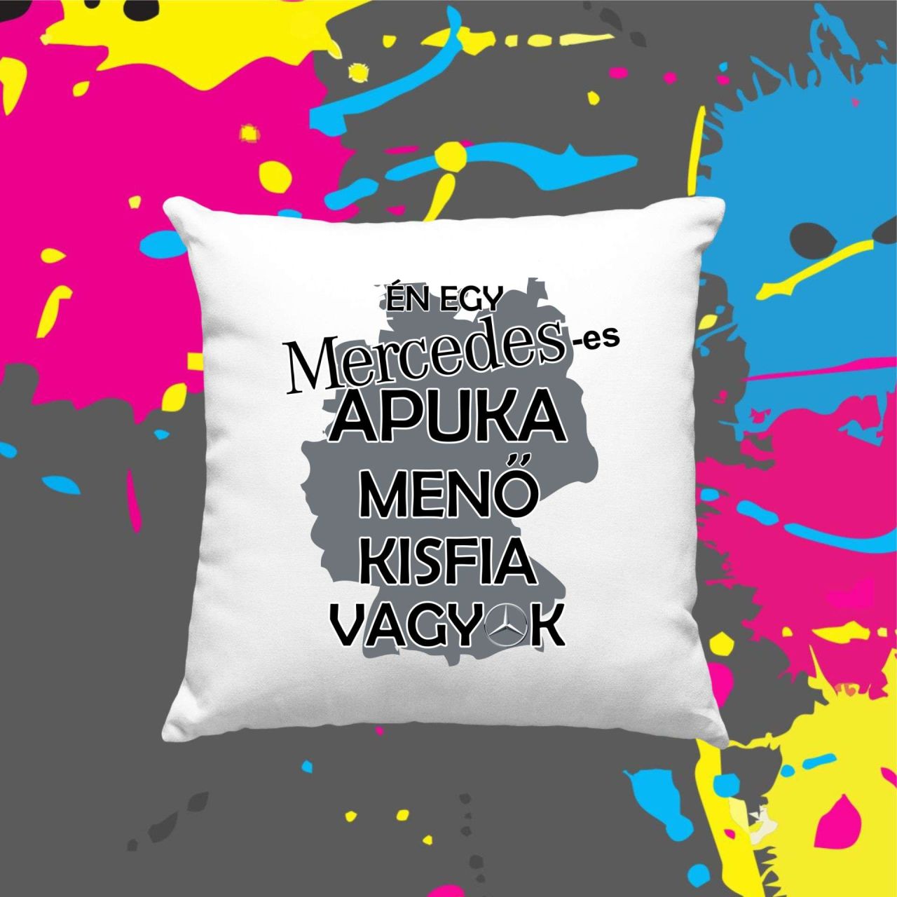 Mercedes Kisfiú - Kocka párna Mercedes Kisfiú - Kocka párna