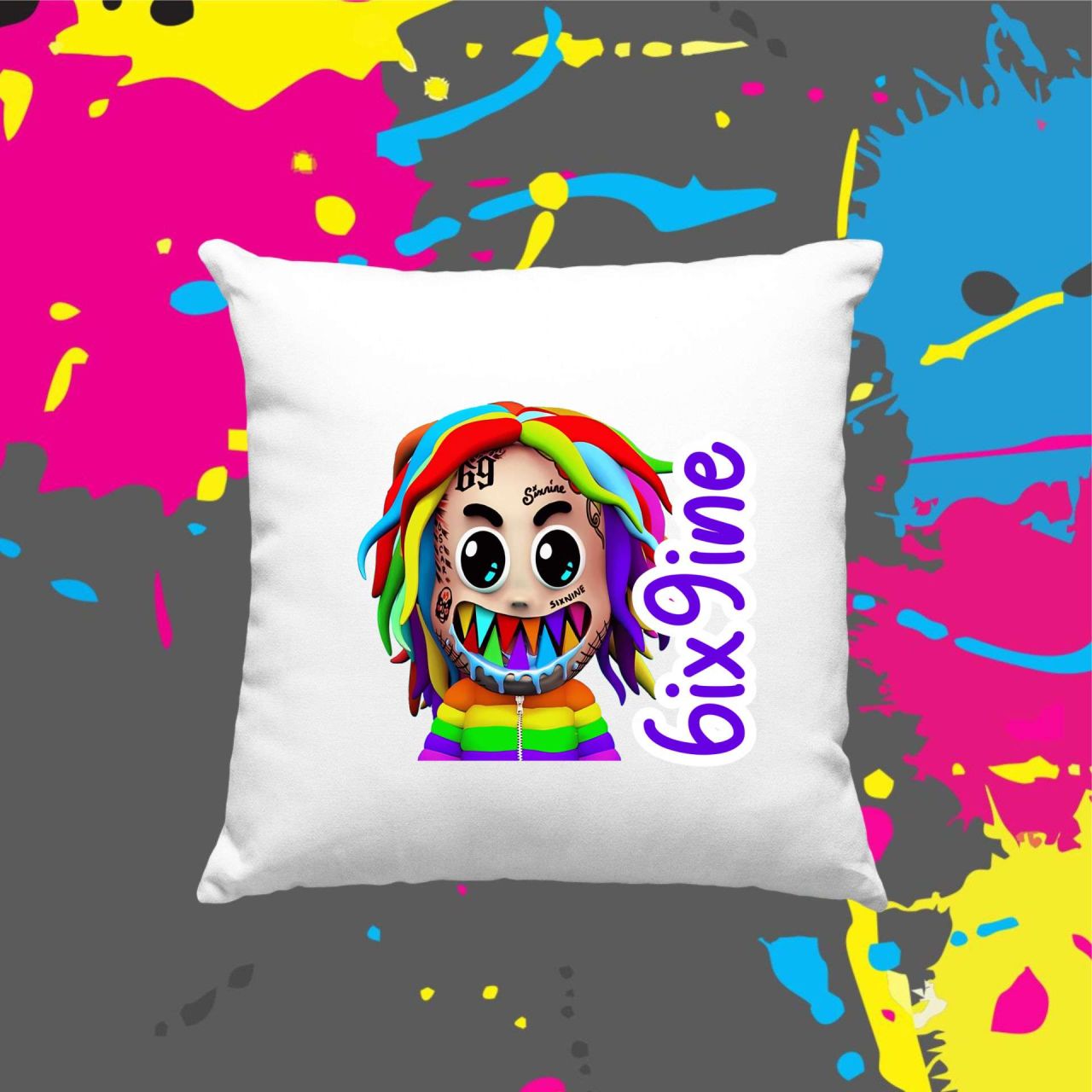 6ix9ine - Kocka párna 6ix9ine - Kocka párna