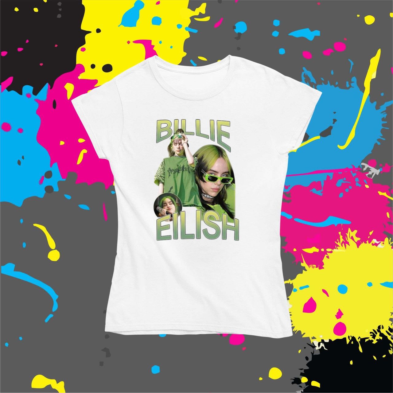Billie Eilish green - Női póló Billie Eilish green - Női póló