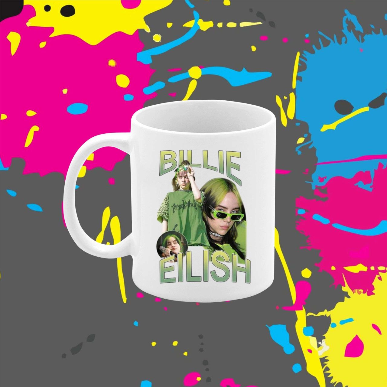 Billie Eilish green - Bögre Billie Eilish green - Bögre