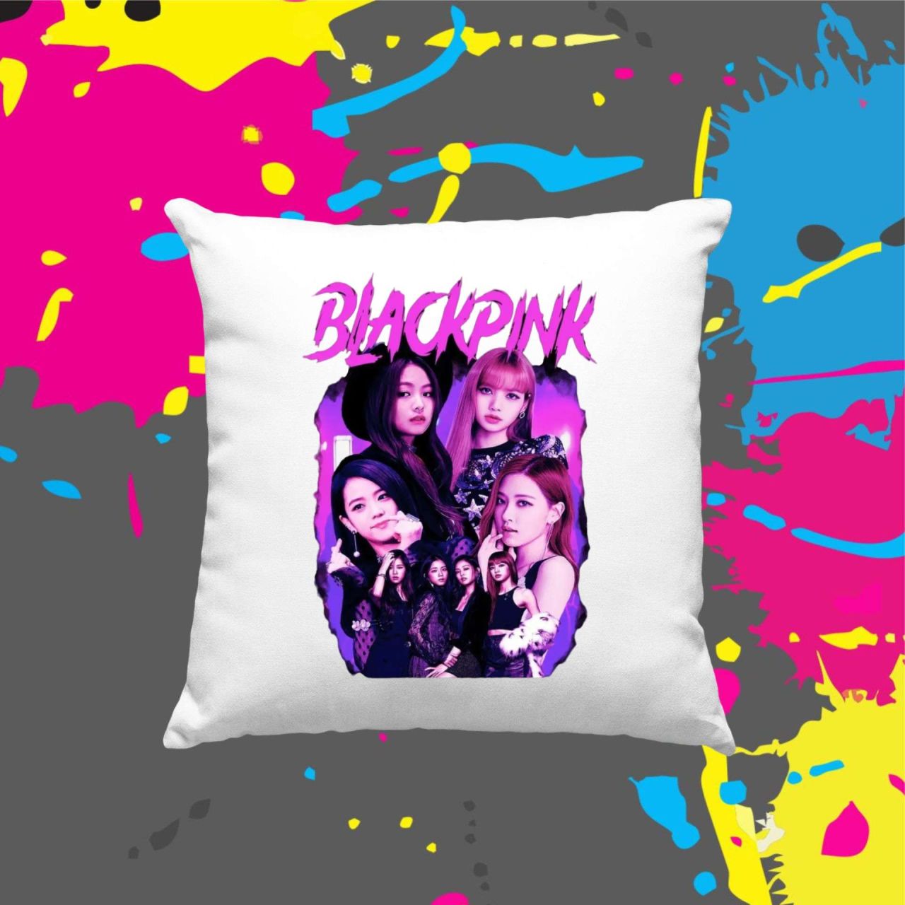 Blackpink magenta - Kocka párna
