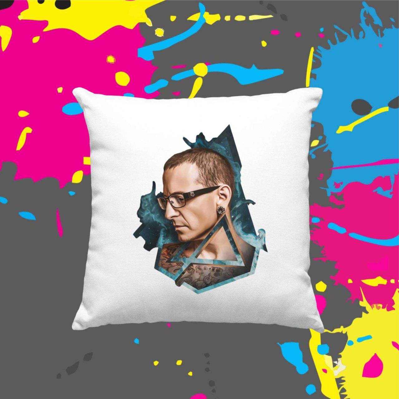 Chester Bennington Linkin Park - Kocka párna Chester Bennington Linkin Park - Kocka párna