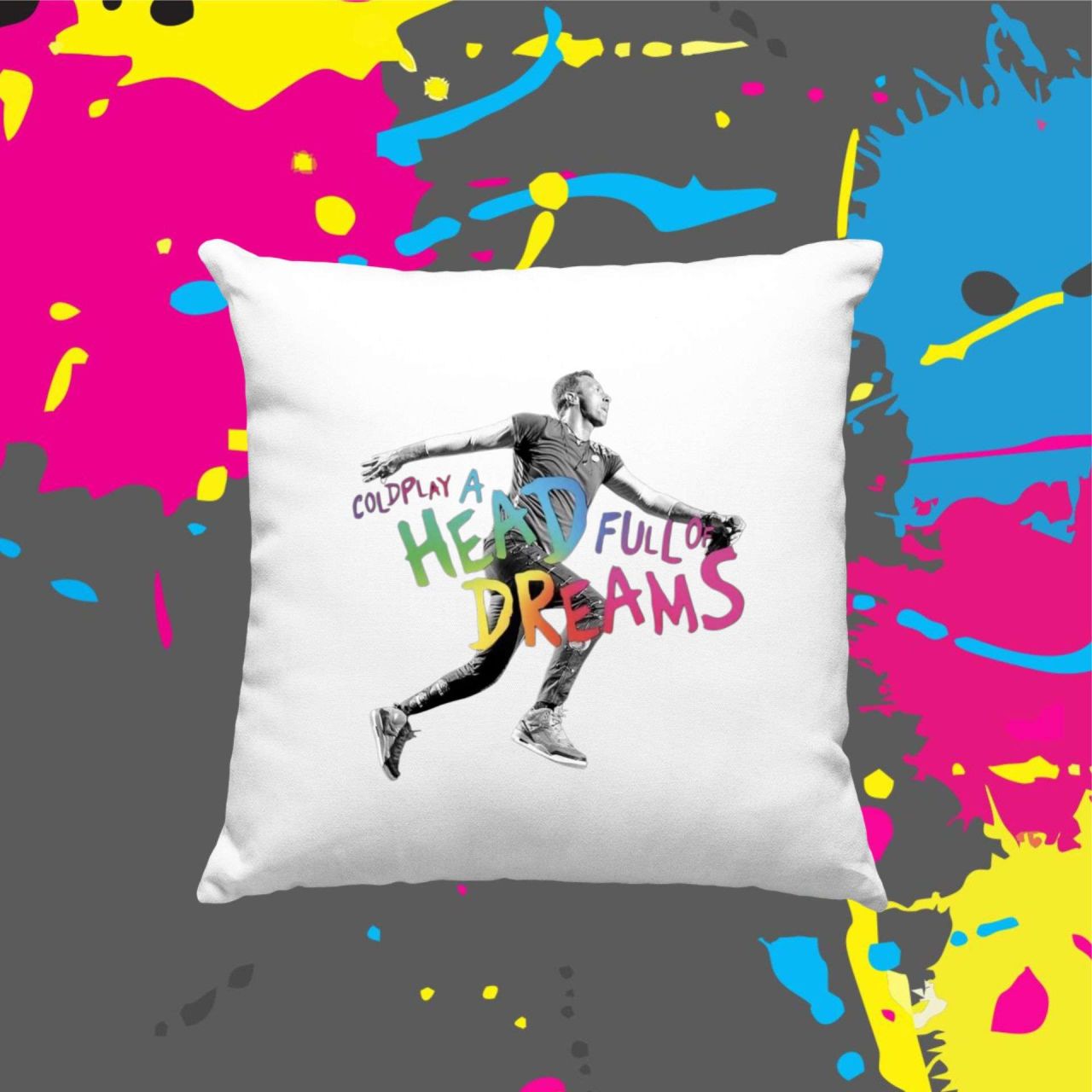 Coldplay A head full of dreams - Kocka párna Coldplay A head full of dreams - Kocka párna