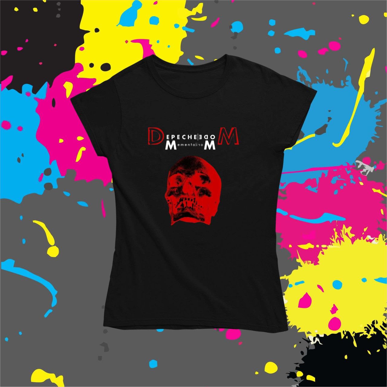 Depeche Mode Memento mori red skull - Női póló Depeche Mode Memento mori red skull - Női póló
