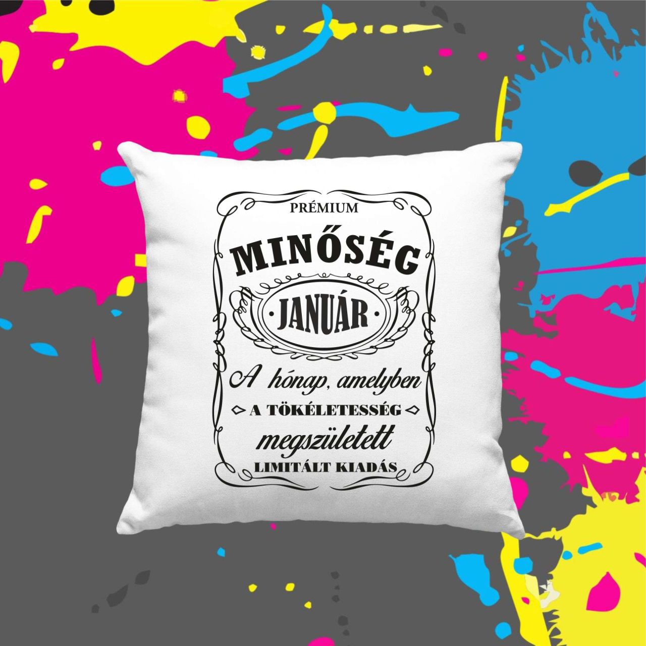Prémium minőség január - Kocka párna