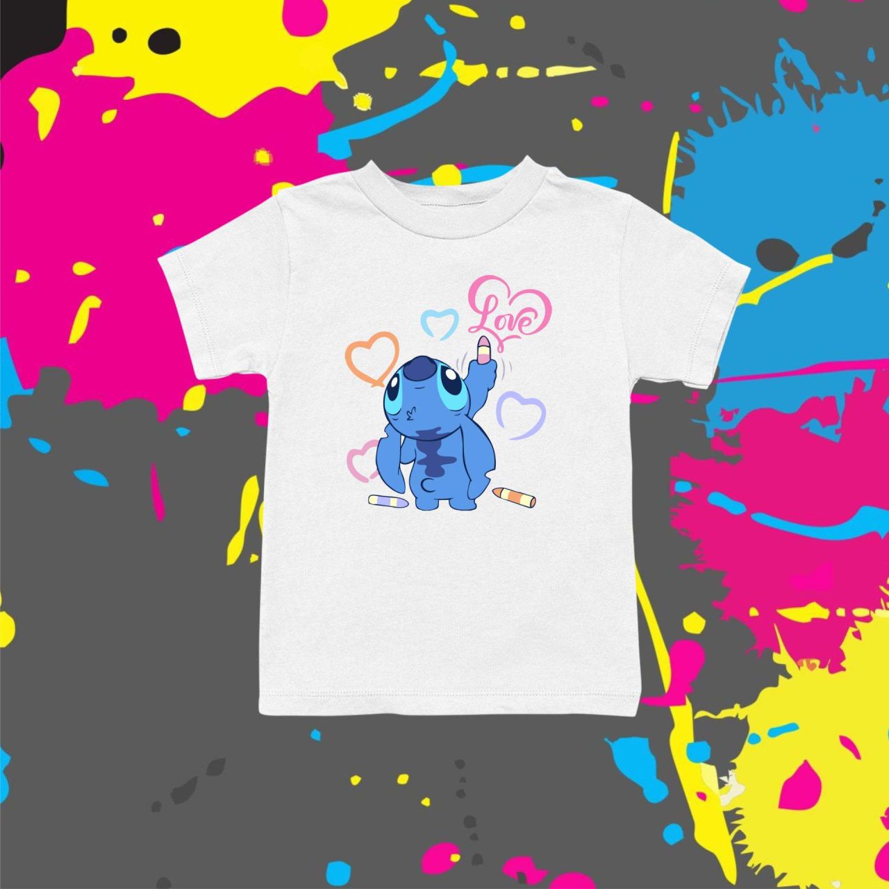 Stitch zsírkrétás - Gyerek póló Stitch zsírkrétás - Gyerek póló