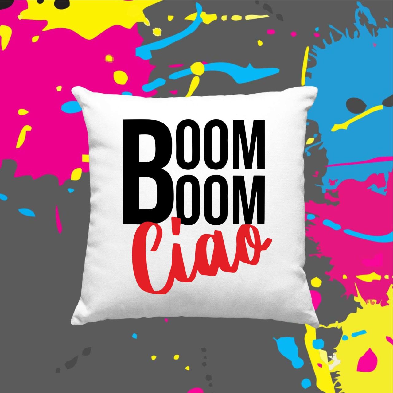 Boom boom ciao! La casa de papel - Kocka párna Boom boom ciao! La casa de papel - Kocka párna