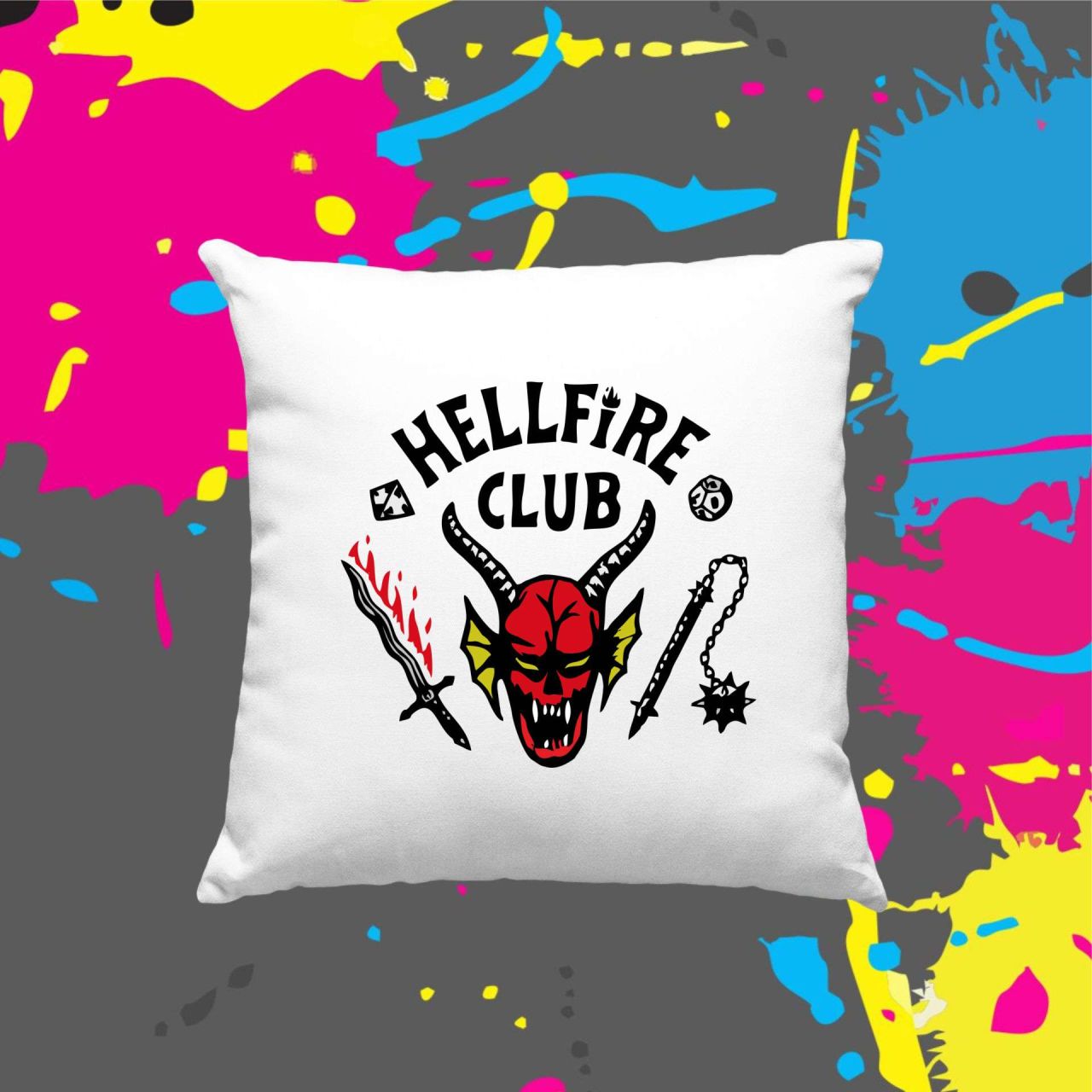 Hellfire club Stranger things - Kocka párna Hellfire club Stranger things - Kocka párna