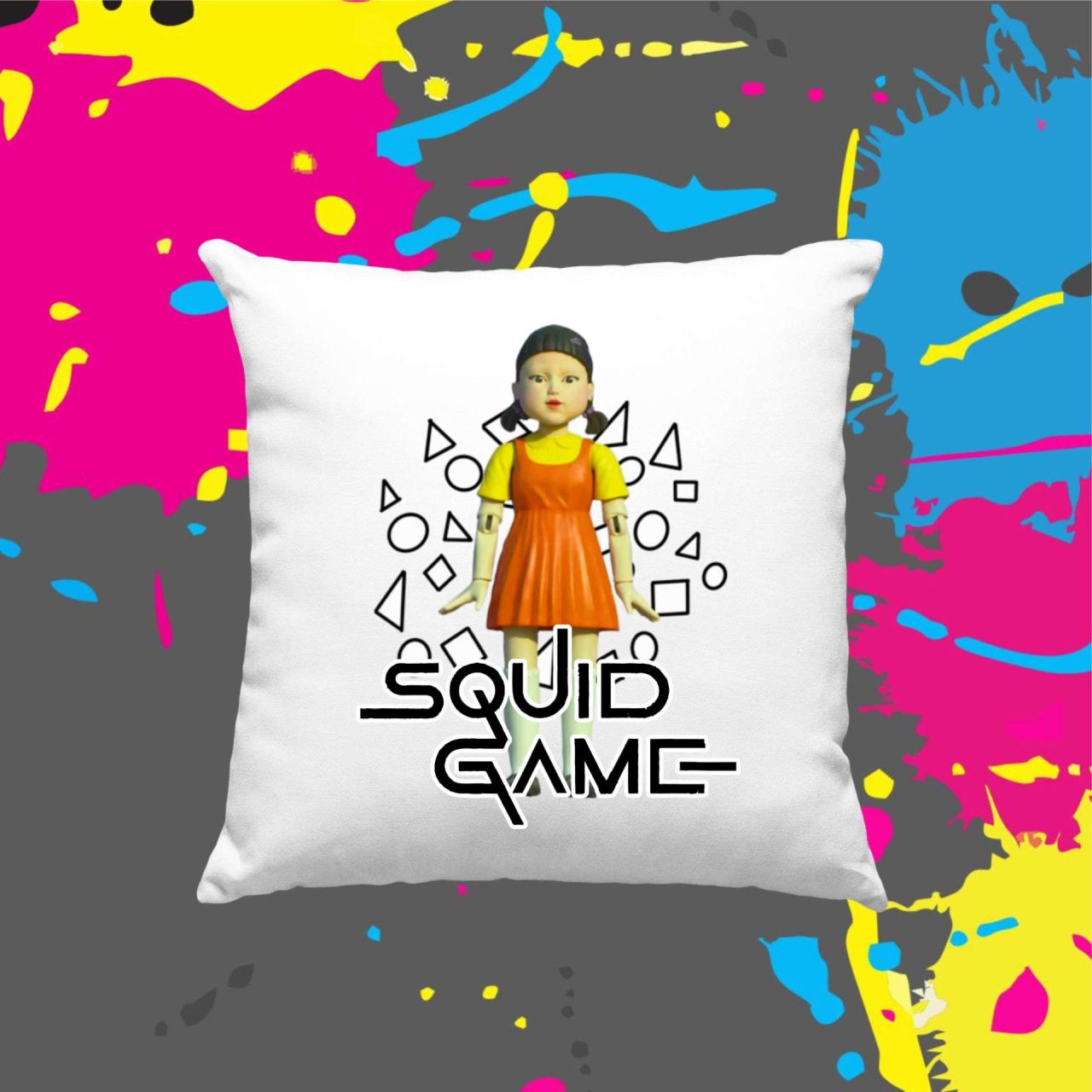 Squid game doll - Kocka párna Squid game doll - Kocka párna