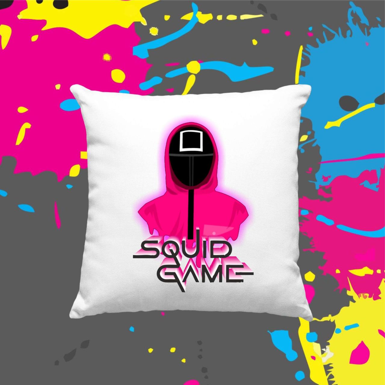 Squid game pink - Kocka párna Squid game pink - Kocka párna