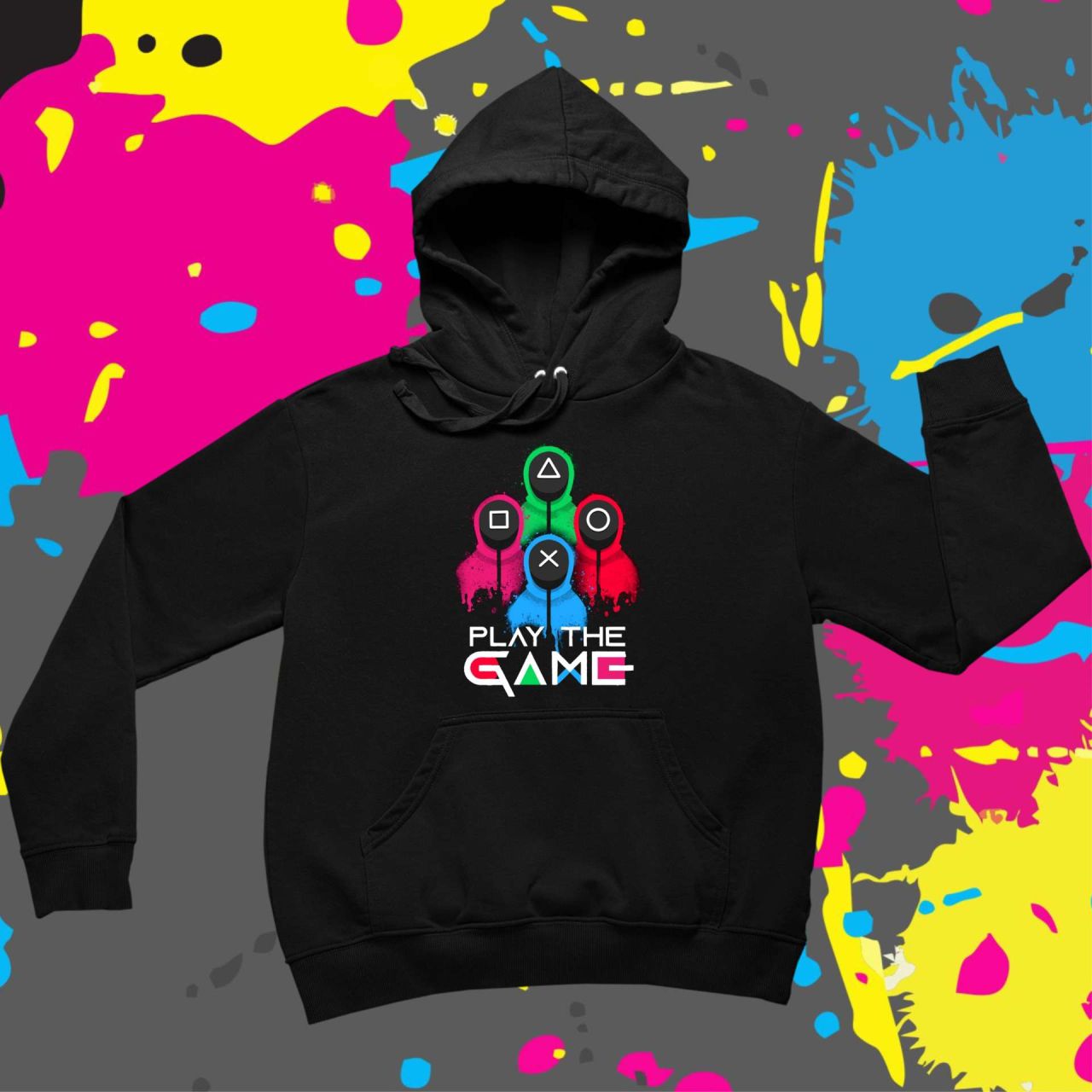 Squid game play the game - Kapucnis pulóver Squid game play the game - Kapucnis pulóver