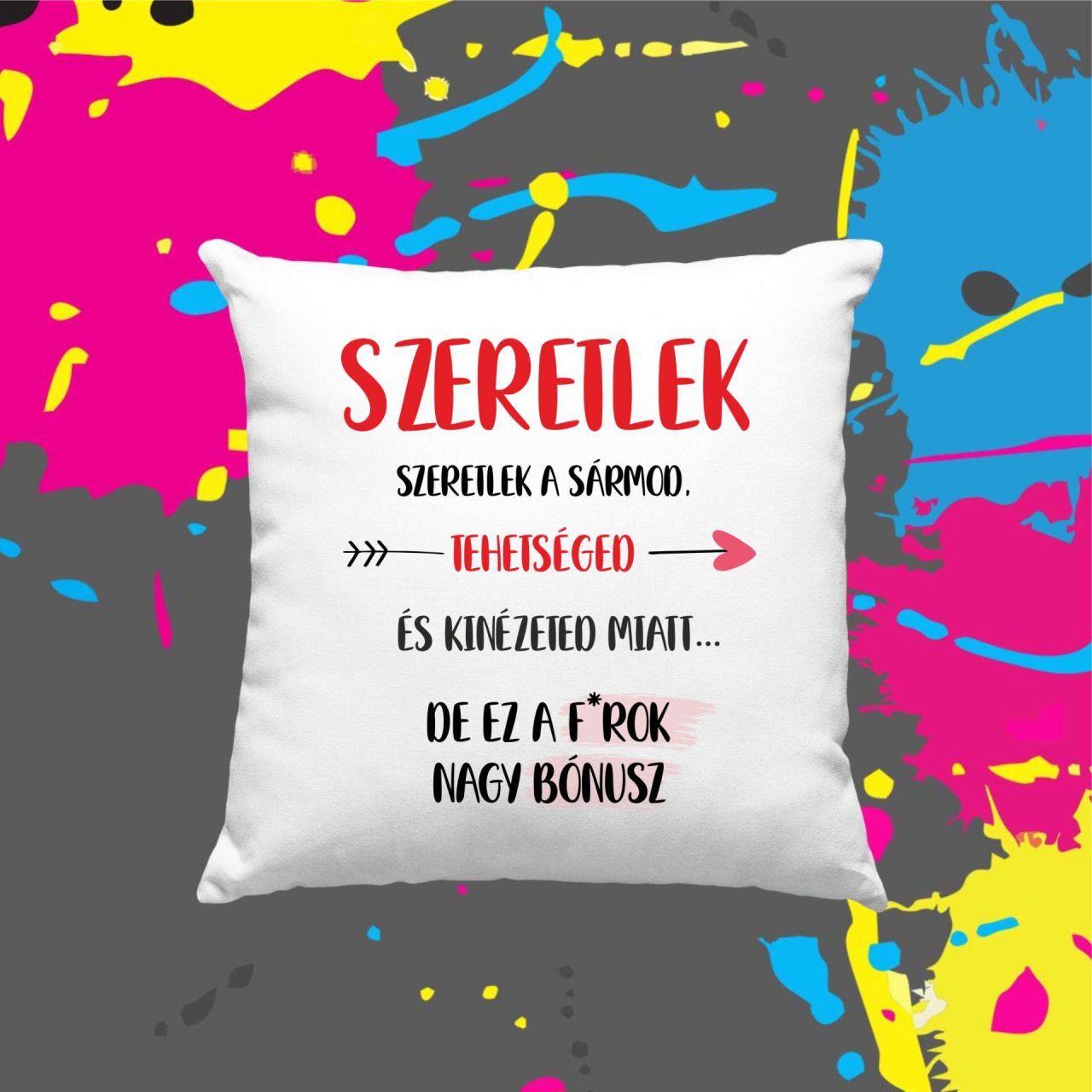 Bónusz farok - Kocka párna Bónusz farok - Kocka párna