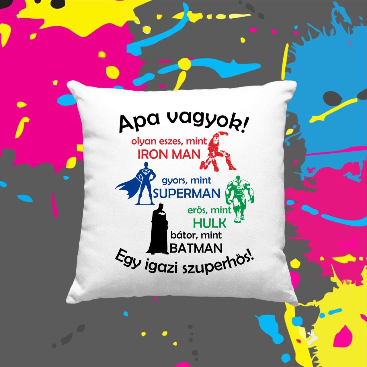 Apa vagyok - Kocka párna