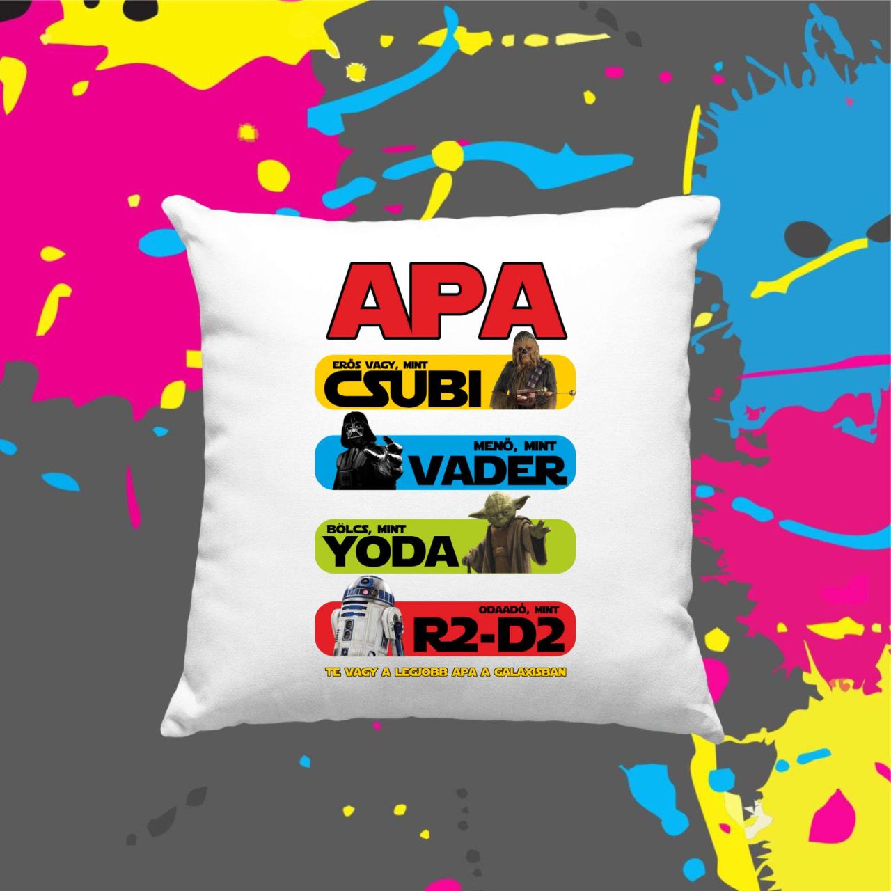 Star Wars apa - Kocka párna