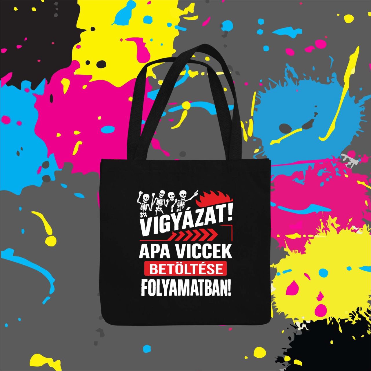 Apa viccek - Vászontáska