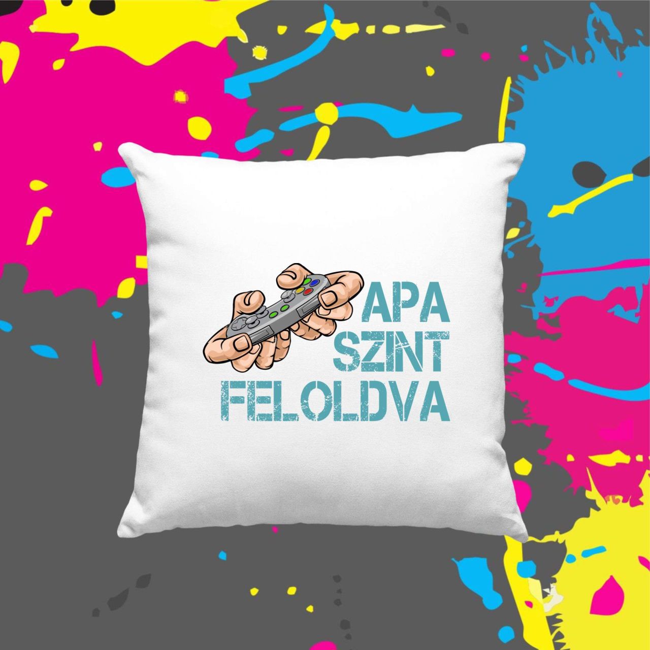 Apa szint feloldva - Kocka párna