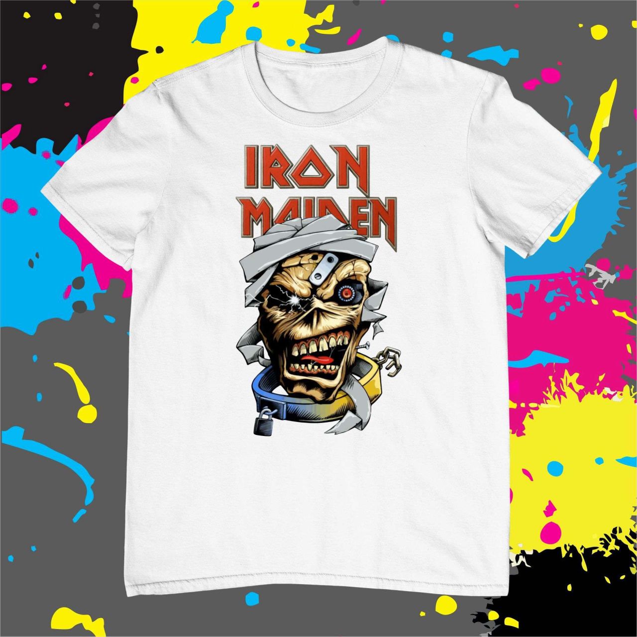 Iron Maiden skull - Férfi póló