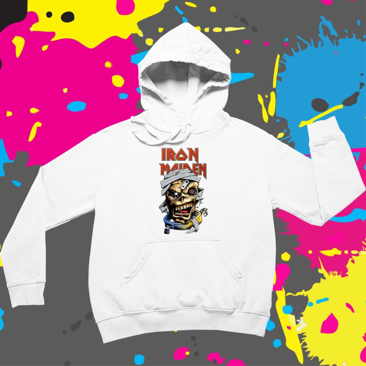 Iron Maiden skull - Kapucnis pulóver Iron Maiden skull - Kapucnis pulóver