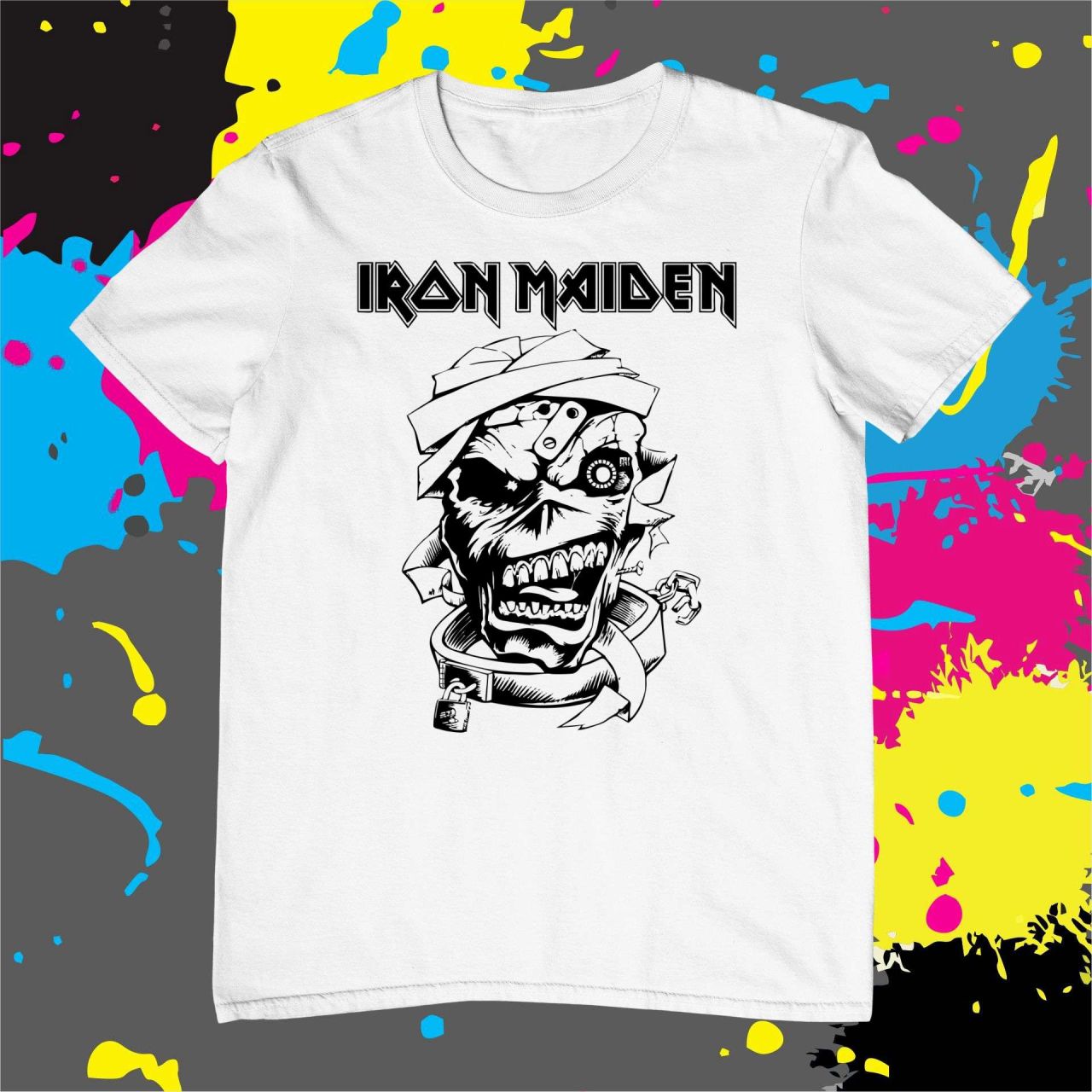 Iron Maiden linedraw - Férfi póló Iron Maiden linedraw - Férfi póló