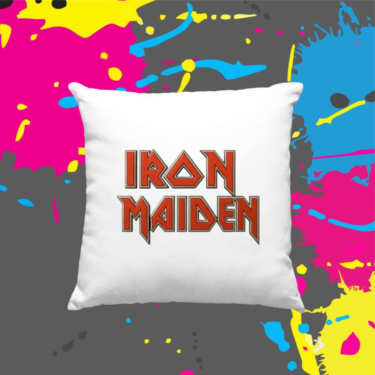Iron Maiden logó - Kocka párna Iron Maiden logó - Kocka párna