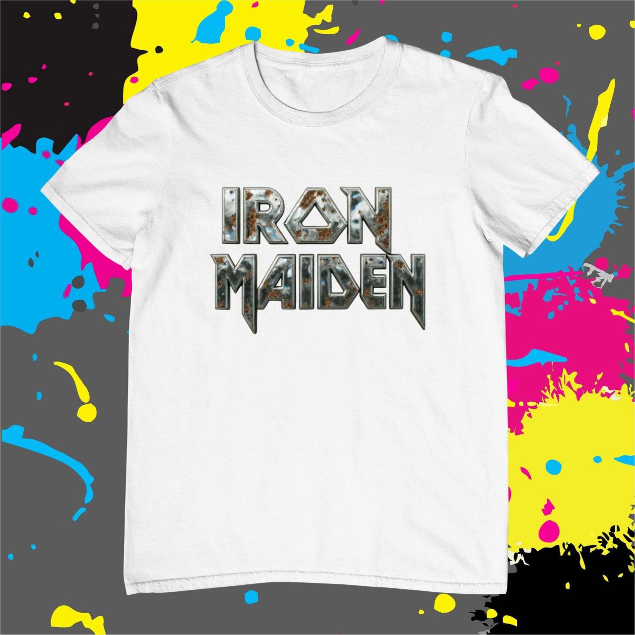 Iron Maiden rozsdás logó - Férfi póló Iron Maiden rozsdás logó - Férfi póló
