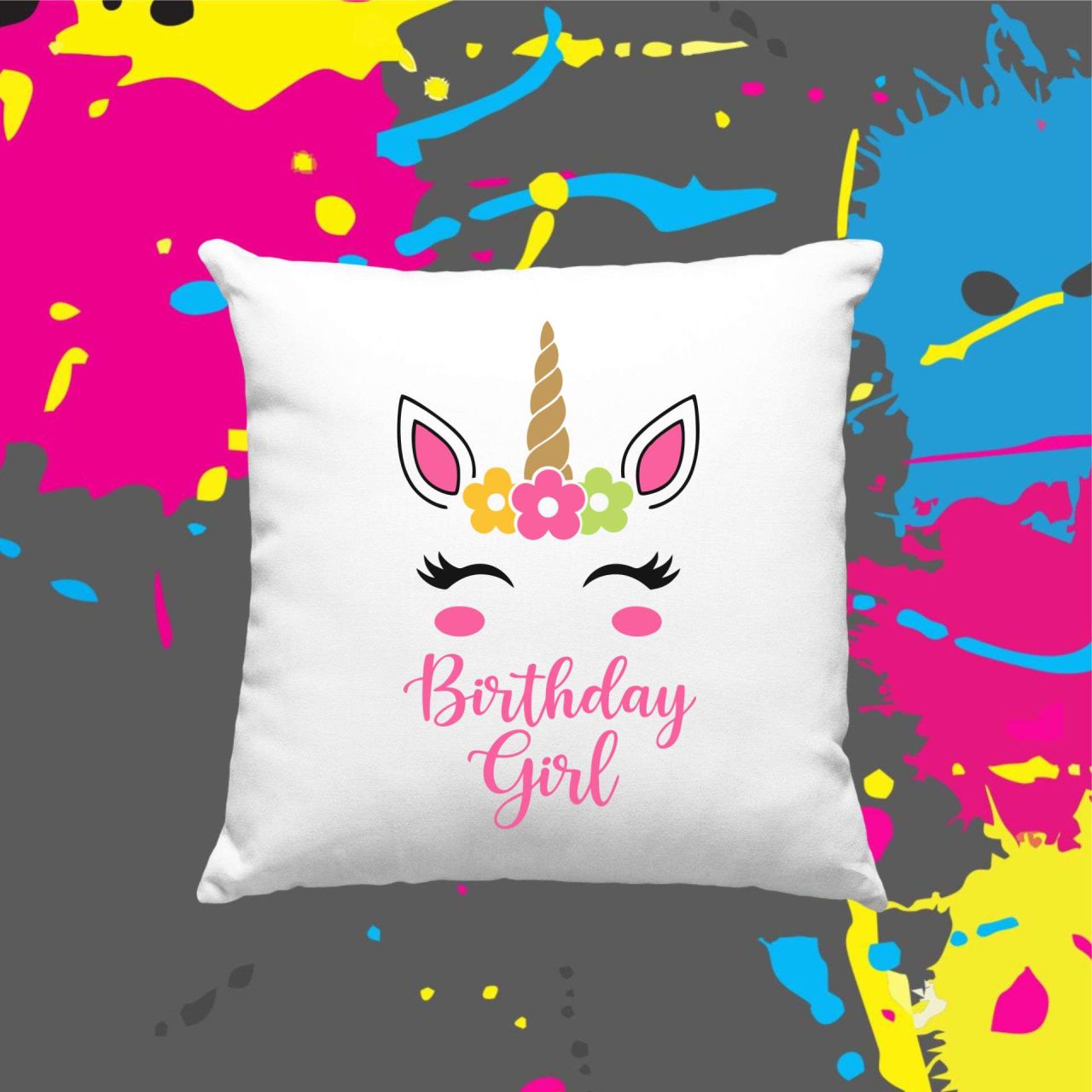 Birthday girl - Kocka párna