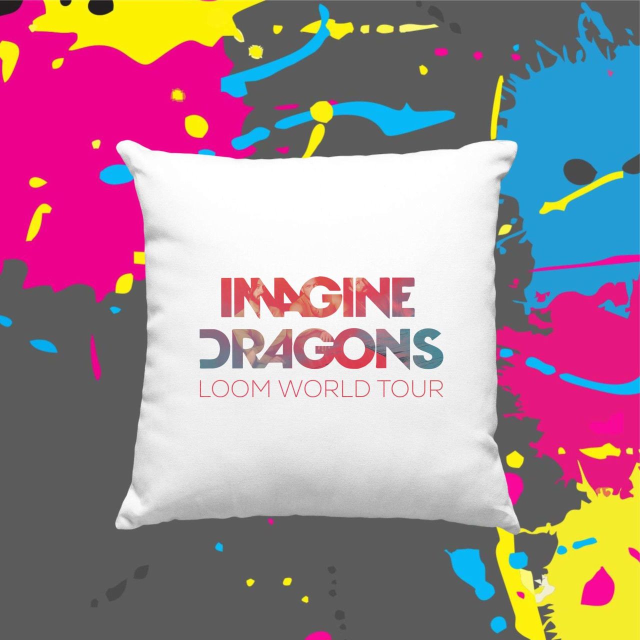 Imagine Dragons Loom World Tour - Kocka párna