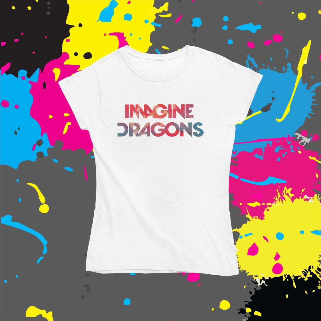 Imagine Dragons pink - Női póló