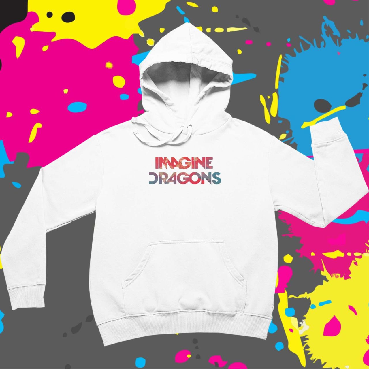 Imagine Dragons pink - Kapucnis pulóver