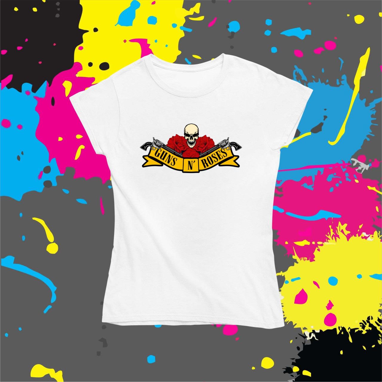 Guns N' Roses szalagos - Női póló Guns N' Roses szalagos - Női póló