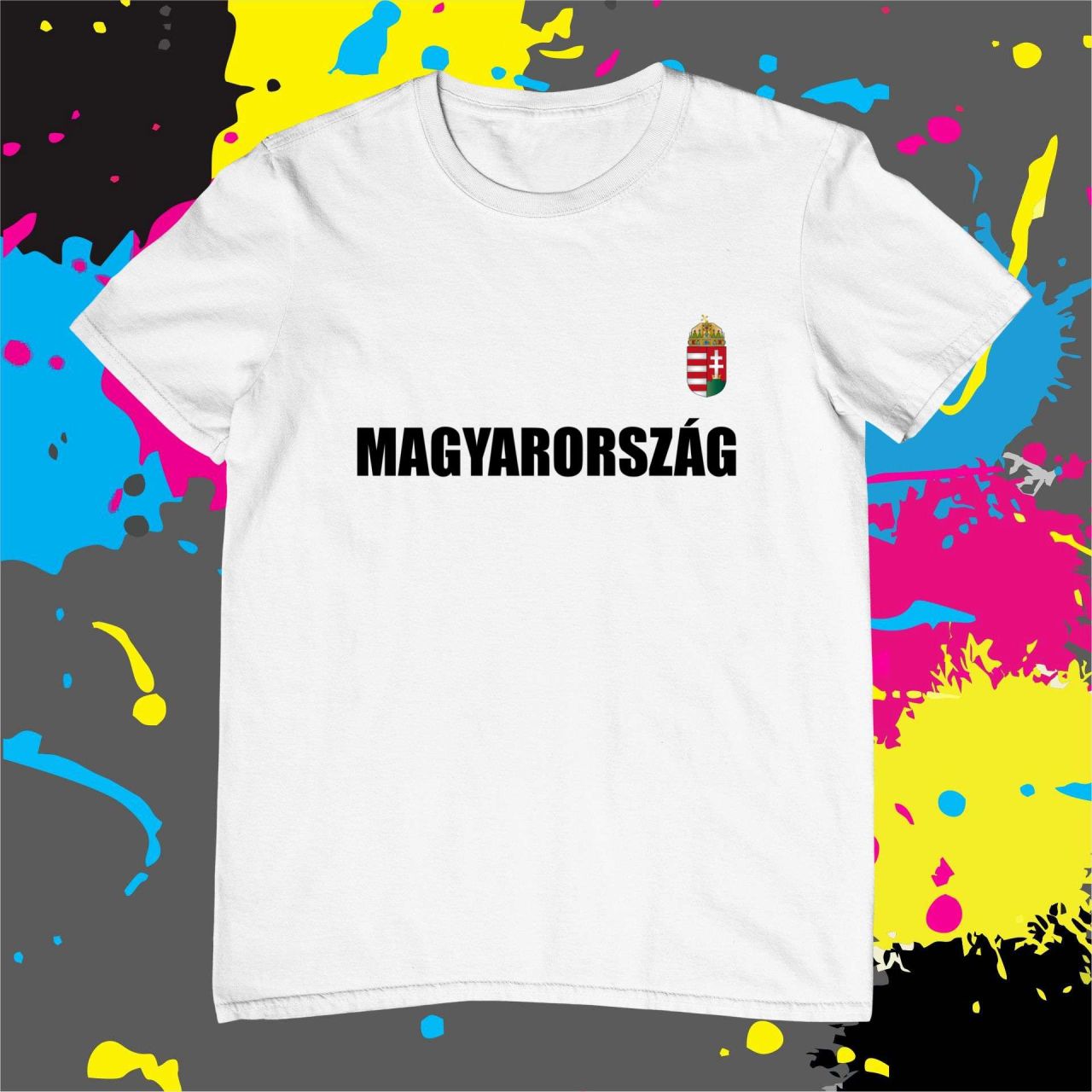 Magyarország felirat címerrel - Férfi póló