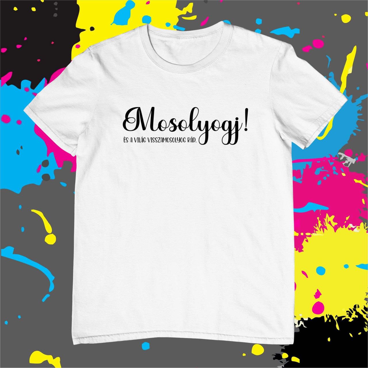 Mosolyogj - Férfi póló