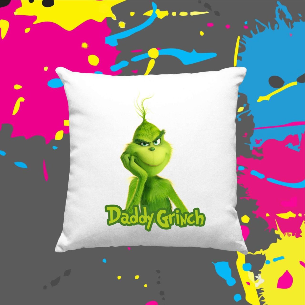 Daddy Grinch - Kocka párna