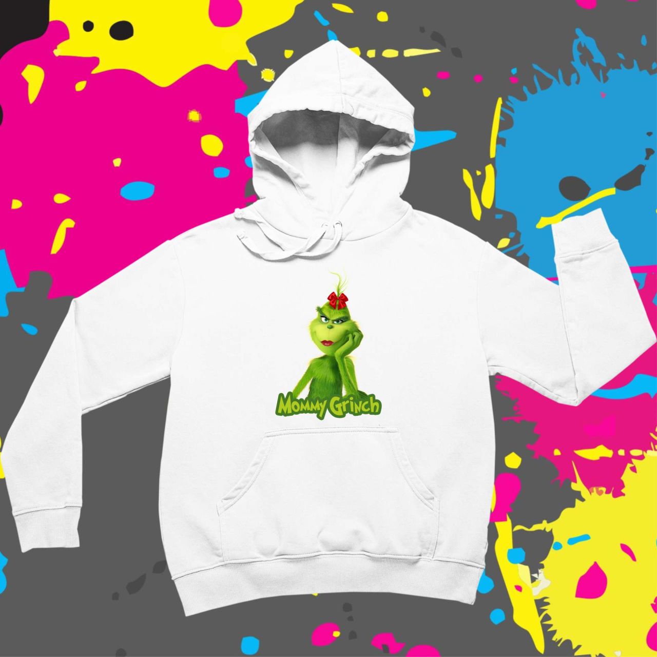 Mommy Grinch - Kapucnis pulóver