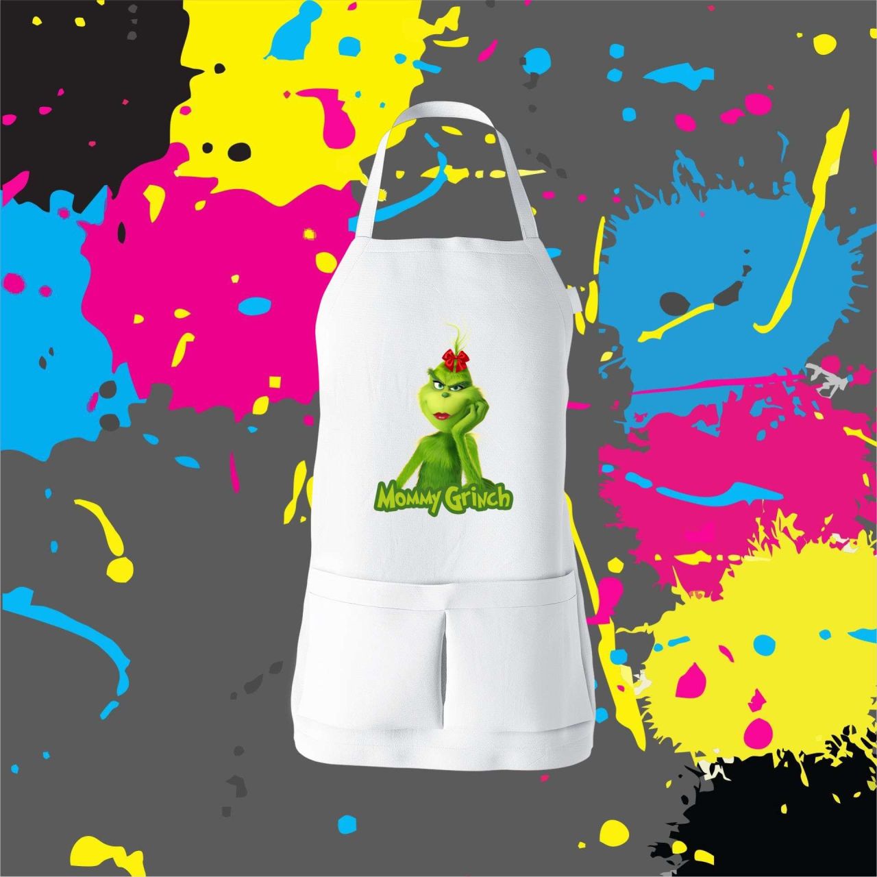 Mommy Grinch - Kötény