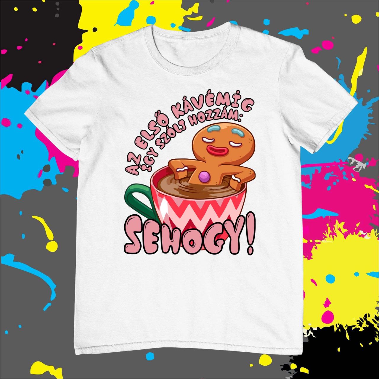 Az első kávémig Mézi - Férfi póló