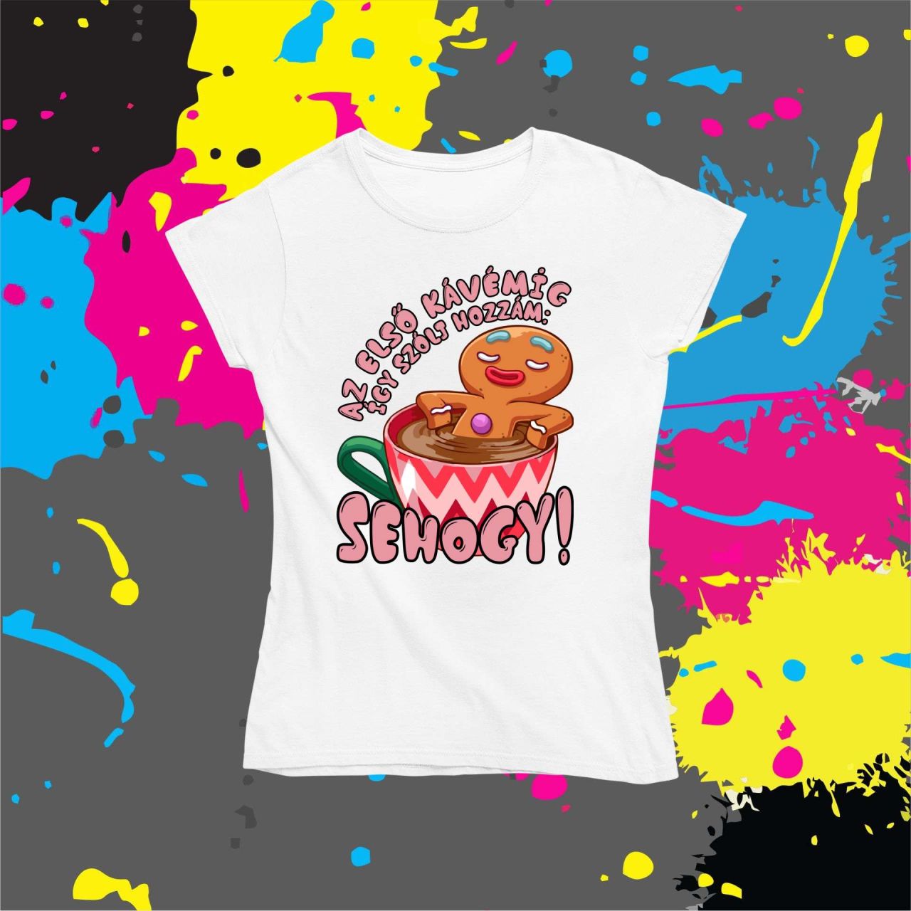 Az első kávémig Mézi - Női póló