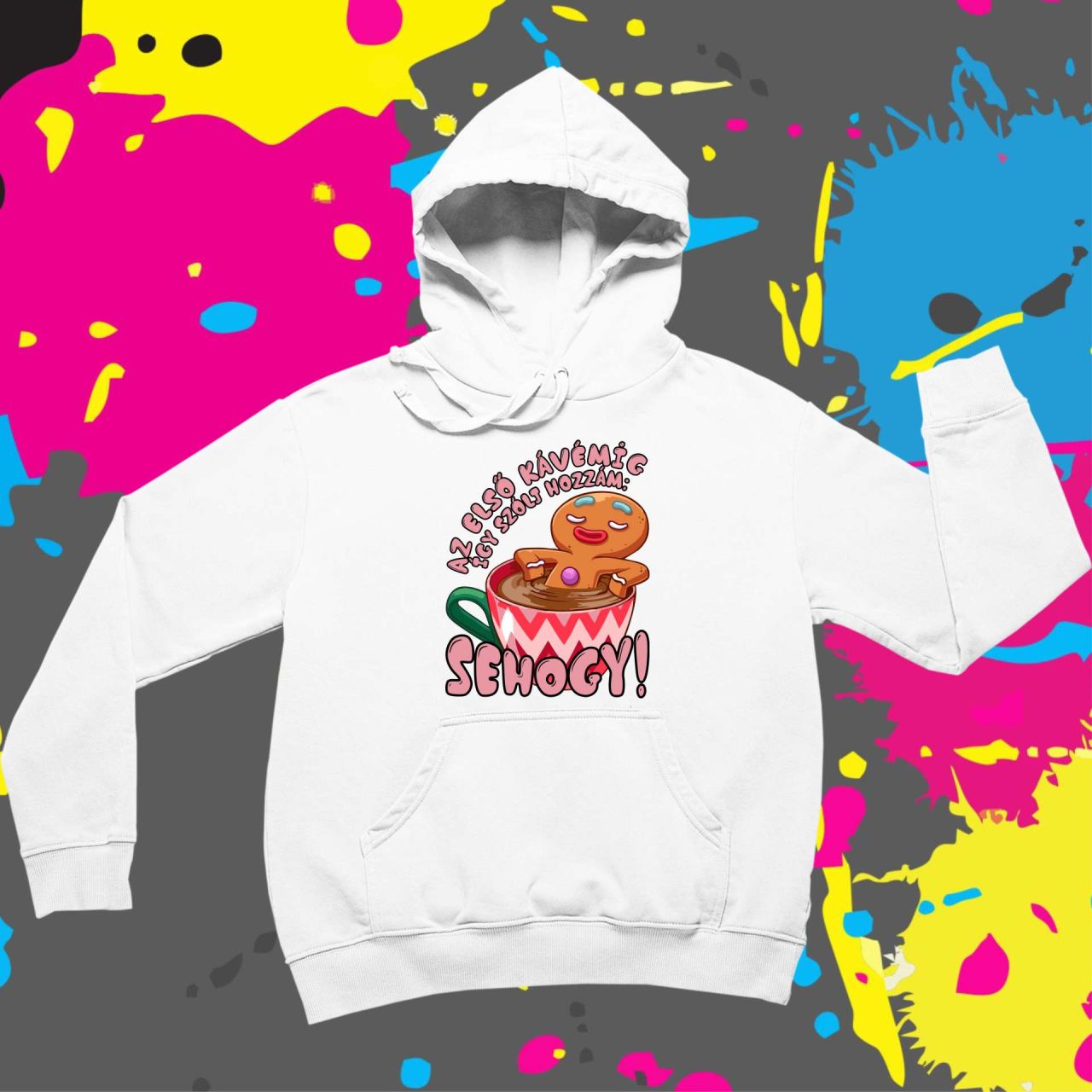 Az első kávémig Mézi - Kapucnis pulóver