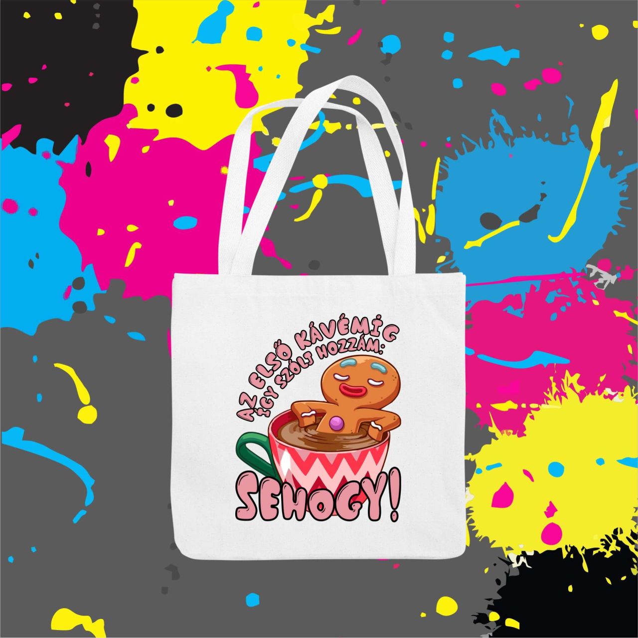 Az első kávémig Mézi - Vászontáska