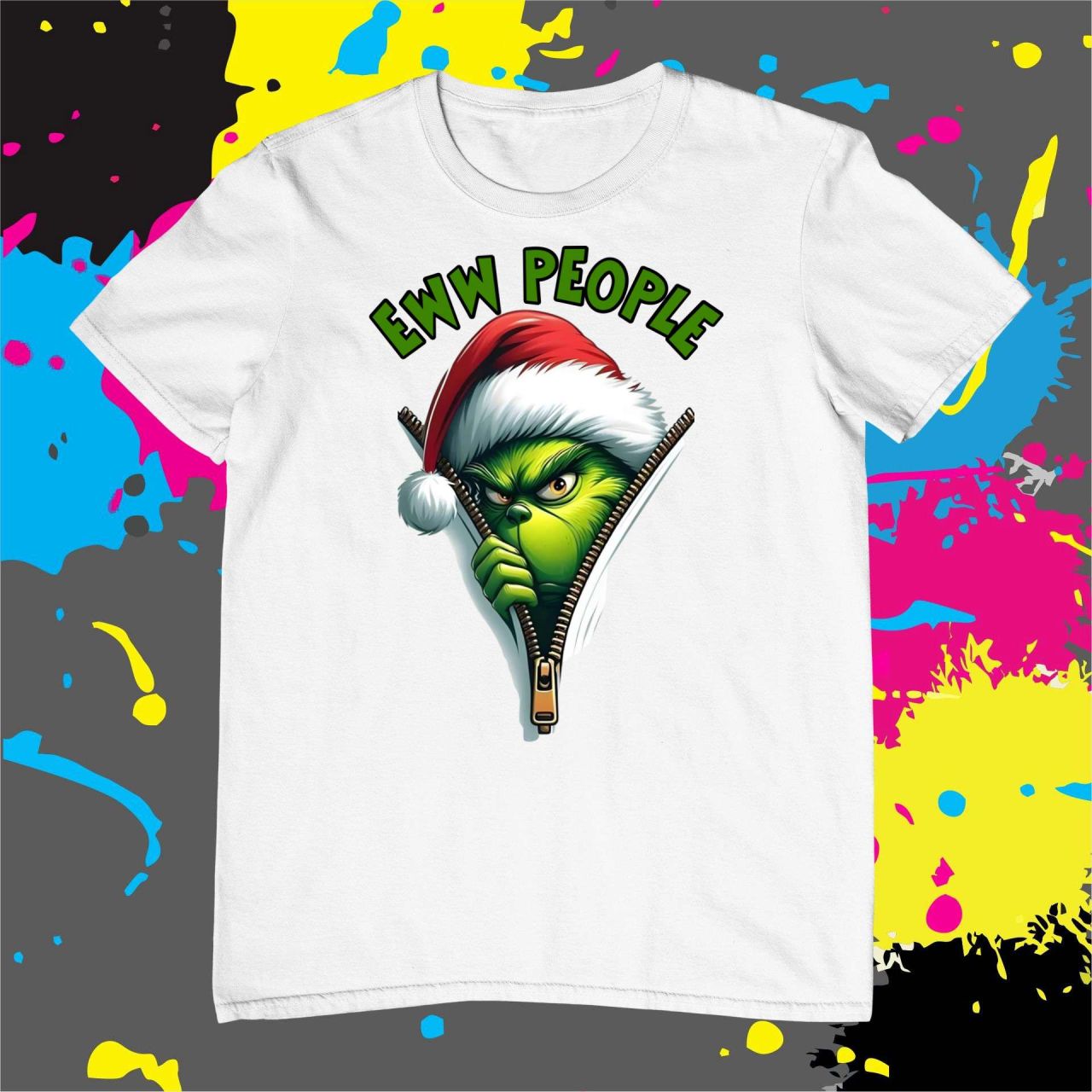 Eww people Grinch - Férfi póló