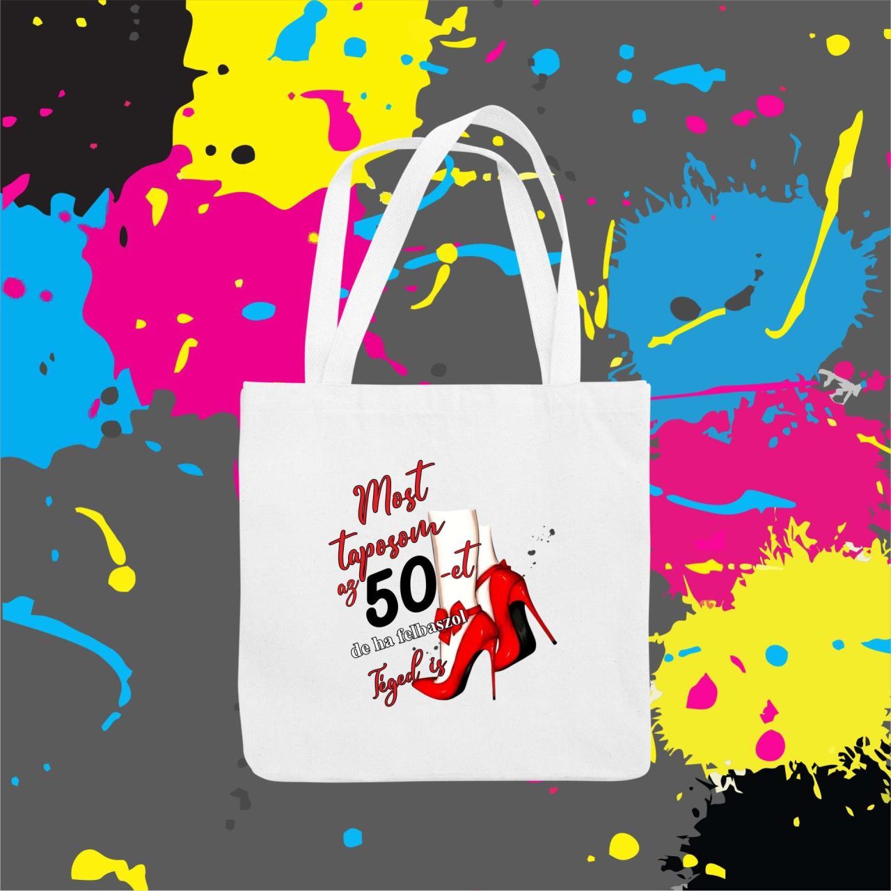 Most taposom az 50-et - Vászontáska