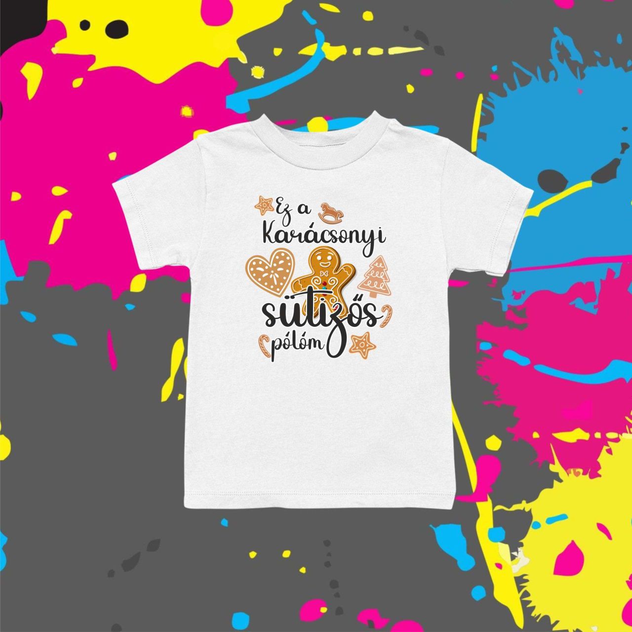 Karácsonyi sütizős póló - Gyerek póló