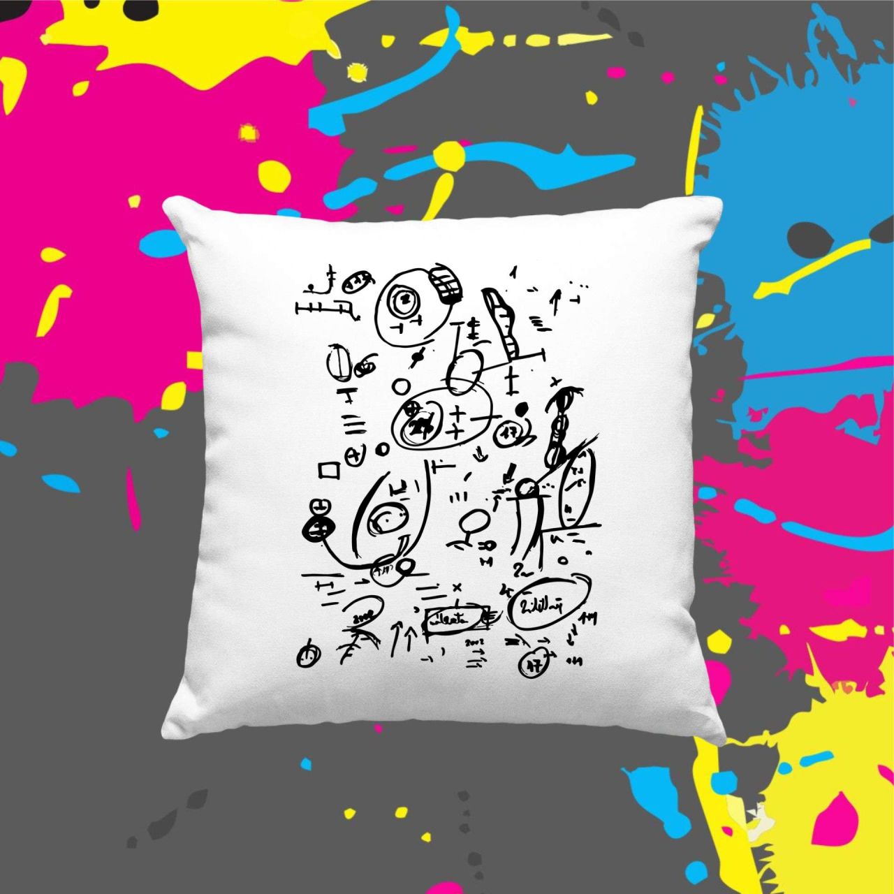 Eredeti Orbán rajz átírás nélkül - Kocka párna