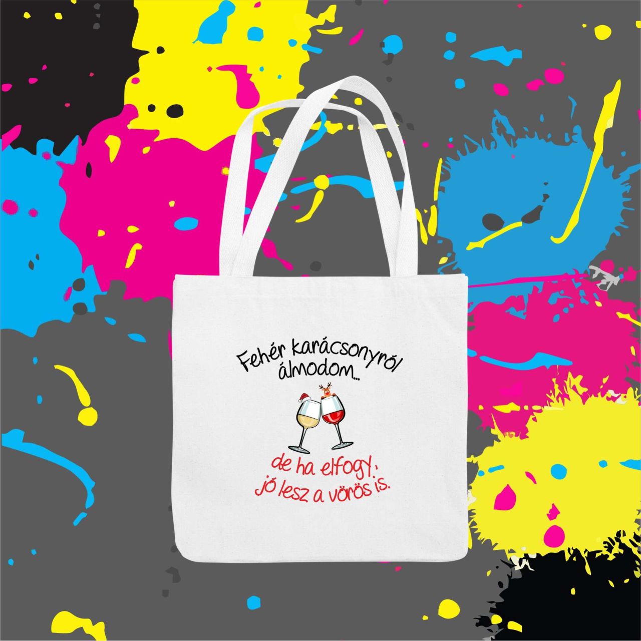 Fehér karácsonyról - Vászontáska