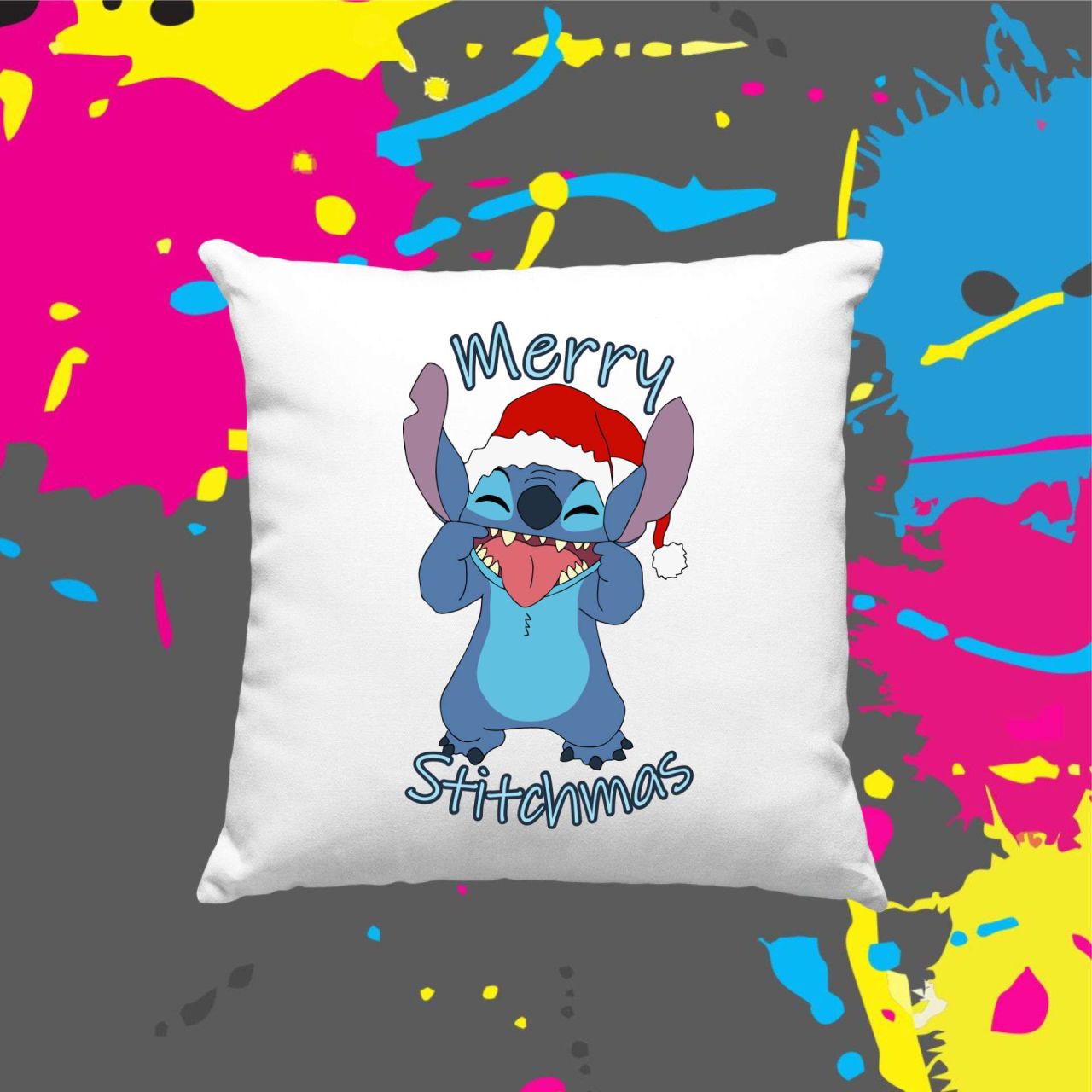 Merry Stitchmas - Kocka párna