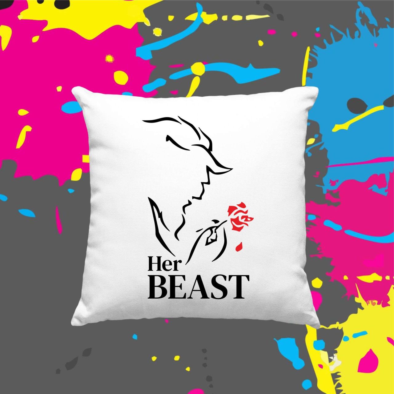 Her Beast - Kocka párna