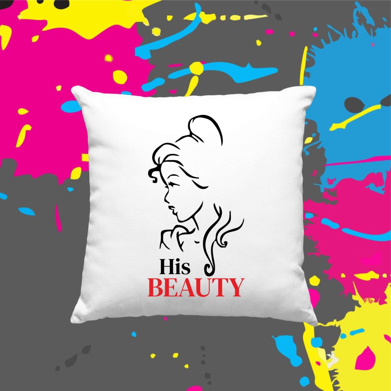 His Beauty - Kocka párna